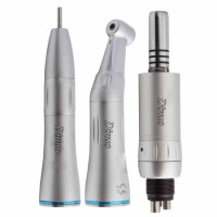 Dental 4 Holes Low Speed Handpiece Inner Channel Push Button Contra Angle