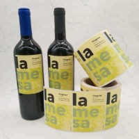 Design of Custom-Made Wine Bottle Label in Factory