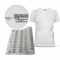 Custom Garment Iron on Heat Transfer Neck Label for Clothing