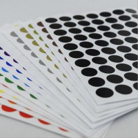 Custom Printed Waterproof Adhesive Paper Round Label Sticker