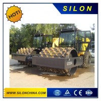 Single Drum Mechanical Drive 14 Ton Footpad Vibration Road Roller Vibration Compactor (LT214) with C