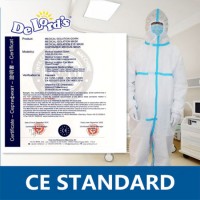 Disposable Coverall Microporous Safety Clothing PPE Medical Isolation Protective Suit