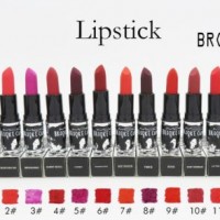 Washami 12 Colors Professional Cosmetic Lip Gloss Famous Brand Makeup Lip Stick