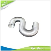 Semi Rigid Aluminum Flexible Duct with Screw Clamps 180mm X3.0m