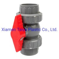 Plastic Materil PVC Double Union Ball Valve for Water