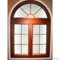 European Style Wood Casement Glass Windows  Facing/Outside/Vertical Hinged Open