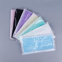 Colorful 3 Ply Disposable Lady Dust Mask