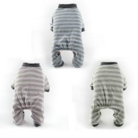 Cheap Dog Stripes Clothes Cotton Classic Soft Pet Pajamas