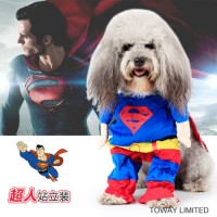 Design Dog Products Super Man Dog Cosplay Pet Clothing