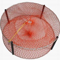 Round Foding Crab Trap with Four Entrances