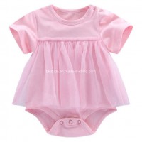 Bkd Custom Color Short Sleeve Tutu Baby Onesie