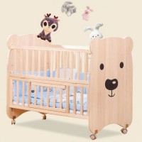 Home Bed Specific Use and Wall Bed Side Crib Style Baby Furniture Bed with Protection Bumper