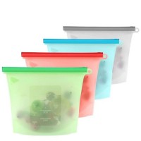 Food Grade Reusable Silicone Ziplock Food Storage Bag