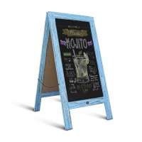 Rustic Robin Blue a-Frame Chalkboard/Sidewalk Chalkboard Sign/Large Sturdy Sandwich Board/a Frame Re