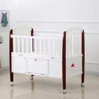 Factory Hot Selling Wooden Baby Crib with Drawer