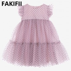 Fakifii 2021 New Arrival Brand Fashion Baby Clothes Summer Girl Birthday Party Dress图1