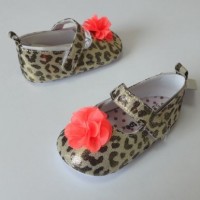 Baby Shoes Infant Prewalker with Flower Upper