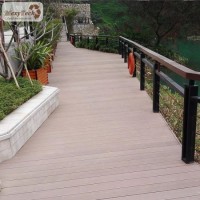 Guangdong Factory Plastic Composite Outdoor Wood Grain WPC Decking for Swimming Pool