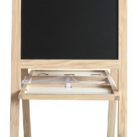 Kids Artist White Board Black Board Wooden Easel Stand Drawing Board Chalkboard