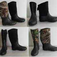 Man Camouflage Neoprene Boot  PVC/TPR/TPE Camo Neoprene Boots  Waterproof Male Neoprene Boots  Hunti