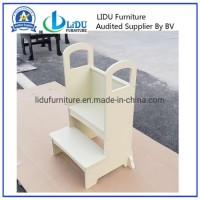 Wood Step Stools Kitchen Helper  Kids Step Stool  Classroom Stools  Bathroom Steps with White Color