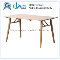 New Hot Sale Unique Design Wood Dining Table/Solid American White Oak Table Dining Table with Chairs