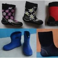 New Fashion Kid Neoprene Rubber Boots  Children Neoprene Boots  Child Neoprene Rain Boots  Vogue Hea