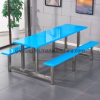 8 Seater Aluminum Canteen Tables and Chairs Set