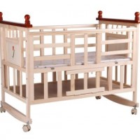 Factory Price Wood Models Antique Baby Cot /New Born Baby Bed Wood with Bedding Set