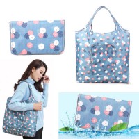 Printed Colorful Pattern Collapsible Polyester Shopping Tote Bag Manufactory  Wholesale Purse Style