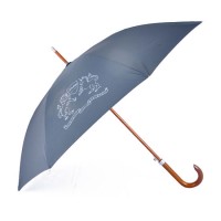 Wood Handle Shaft Big Large Rain Fiberglass Umbrella