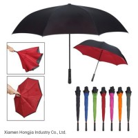 Manual System Custom Logo Printing Designer Inverted Umbrella for Rain