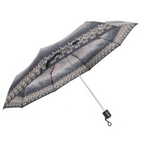 Cheap Compact 3 Fold Manual Open Flower Umbrella for Man and Woman