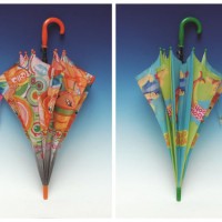 Auto Open Cantoon Printing Straight Kids Umbrella (SK-026)