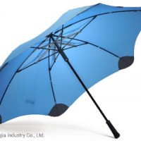 High Quality Super Wind Protection Logo Custom Golf Blunt Umbrella