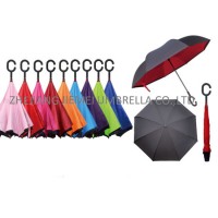 Manual Open Car Reverse Umbrella Inverted Umbrella (SU038)