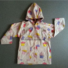 Fashion Design PVC Rain Wear for School Students图1