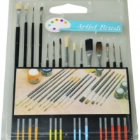 Fine Artist Painting Brush Set 15PCS or 10PCS Wooden or Plastic Handle