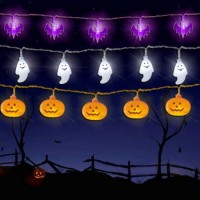 Halloween Lights Battery Operated Halloween Decorations String Lights for Outdoor and Indoor - Hallo