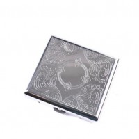 Metal Retro Cigarette Moist Keeping Compartmented Case