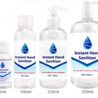 Stock 75% Alcohol Antiseptic Portable 50/100/250/500 Ml Water-Less Instant Disinfectant No Wash-Free