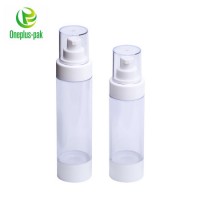 Customized 30ml 50ml 80ml 100ml 120ml 135ml 150ml 200ml White Plastic Airless Lotion Bottle