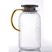 DD4012 Glass Clear Clod Water Bottles with Clip Top 1800ml