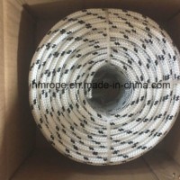 Polyester Briaded Rope 4mm-40mm 8 16 24 Strands White with Black