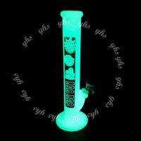 Unbreakable Glass Silicone Pipe Tobacco/Weed/Oil/Wax/Herb Smoking Water Pipe of Glow in Dark