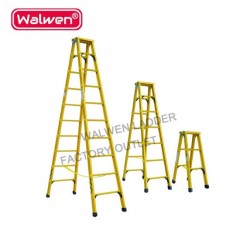 Fiberglass Folding Ladders Feature Articulating Step Agility Ladder and Cones图1