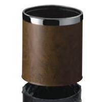 Guest Room Trash Bin with Replaceable Leather Outer Cover (GPX-45)