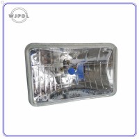 4652 5" Black Crystal Square Semi Sealed Beam Headlamp