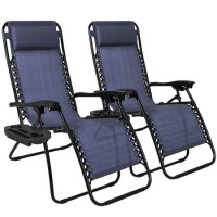 Portable Sun Bed Beach Chair Folding Patio Lounger Chair Ergonomic Zero Gravity Chair with Cup Holde