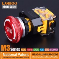 Lanboo M3 Series Emergency Stop Pushbutton Switch with 8A/250VAC